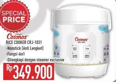 Promo Harga COSMOS CRJ 1031 Rice Cooker  - Hypermart
