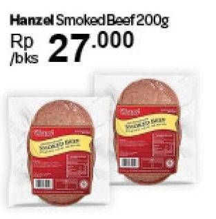 Promo Harga HANZEL Smoked Beef 200 gr - Carrefour