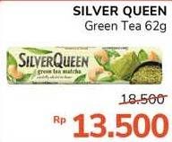 Promo Harga SILVER QUEEN Chocolate Green Tea 62 gr - Alfamidi