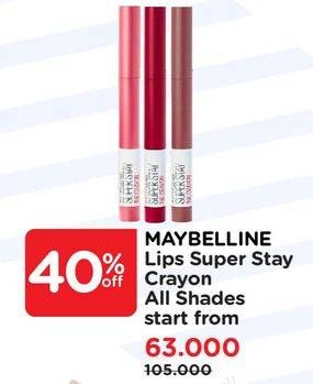 Promo Harga MAYBELLINE Superstay Ink Crayon All Variants 1 gr - Watsons