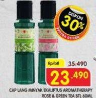 Promo Harga Cap Lang Minyak Ekaliptus Aromatherapy Rose, Green Tea 60 ml - Superindo