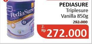 Promo Harga PEDIASURE Complete Triplesure Vanila 850 gr - Alfamidi