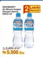 Promo Harga INDOMARET Air Minum Dengan Oksigen Sporty 600 ml - Indomaret