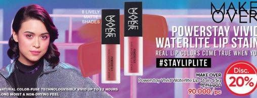 Promo Harga Make Over Powerstay Vivid Waterlite Lip Stain  - Guardian