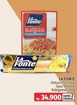 LA FONTE Fettuccine 450g + Saus Chicken Bolognese 290g