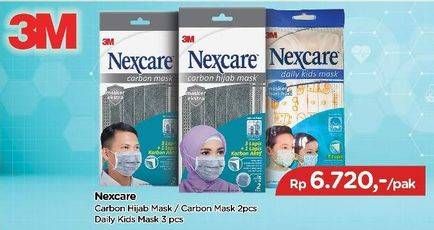 Promo Harga NEXCARE Carbon Hijab/Carbon/Daily Kids Mask  - TIP TOP