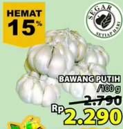 Promo Harga Bawang Putih per 100 gr - Giant