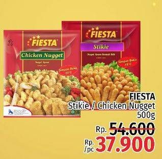 Promo Harga FIESTA Naget Stikie, Chicken Nugget 500 gr - LotteMart