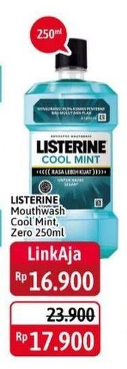 Promo Harga LISTERINE Mouthwash Antiseptic Cool Mint 250 ml - Alfamidi