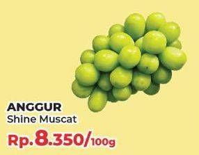 Promo Harga Anggur Shine Muscat 100 gr - Yogya