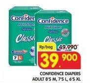 Promo Harga CONFIDENCE Adult Diapers Classic M8, L7, XL6  - Superindo
