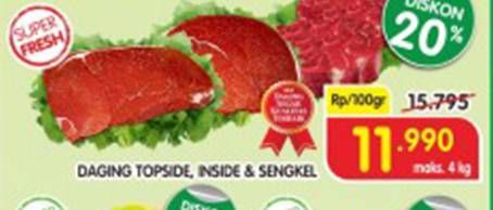 Promo Harga Daging Topside, Inside, Sengkel  - Superindo