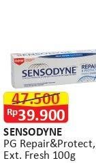 Promo Harga SENSODYNE Pasta Gigi Repair & Protect Extra Fresh, Original 100 gr - Alfamart