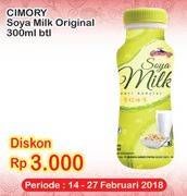 Promo Harga CIMORY Soya Milk Original 300 ml - Indomaret