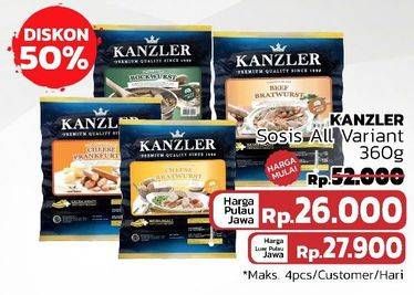 Promo Harga Kanzler Bockwurst 360 gr - LotteMart