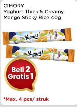 Promo Harga Cimory Yogurt Stick Mango Sticky Rice 40 gr - Indomaret