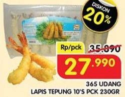 Promo Harga 365 Udang Lapis Tepung per 10 pcs 230 gr - Superindo