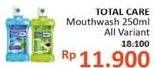 Promo Harga TOTAL CARE Mouthwash All Variants 250 ml - Alfamidi