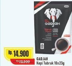 Promo Harga Gadjah Kopi Tubruk Manis per 10 sachet 25 gr - Alfamart