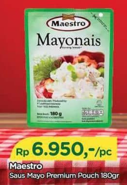 Promo Harga Maestro Mayonnaise 180 gr - TIP TOP