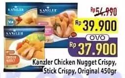 Promo Harga Kanzler Chicken Nugget Crispy, Crispy Spicy, Original 450 gr - Hypermart