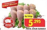 Promo Harga Ayam Paha Bawah per 100 gr - Superindo