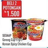 Promo Harga SEDAAP Goreng Cup / Korean Spicy Chicken Cup  - Hypermart