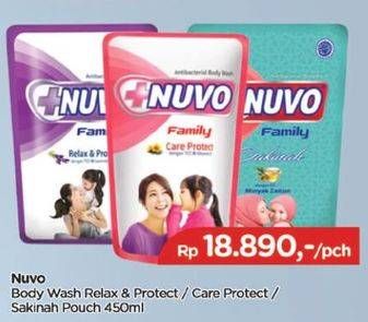 Promo Harga Nuvo Body Wash Relax Protect, Care Protect, Sakinah 450 ml - TIP TOP