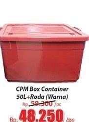 Promo Harga CPM Container Box + Roda Warna 50000 ml - Hari Hari