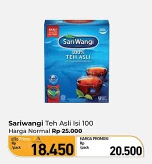 Promo Harga Sariwangi Teh Asli 185 gr - Carrefour