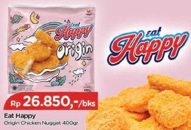 Promo Harga EAT HAPPY Chicken Nugget Origin 400 gr - TIP TOP
