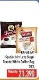 Promo Harga KAPAL API Grande White Coffee/KAPAL API Special Mix Less Sugar  - Hypermart