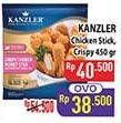 Promo Harga Kanzler Chicken Nugget Stick Crispy, Crispy 450 gr - Hypermart
