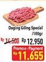 Promo Harga Daging Giling Sapi Spesial per 100 gr - Hypermart