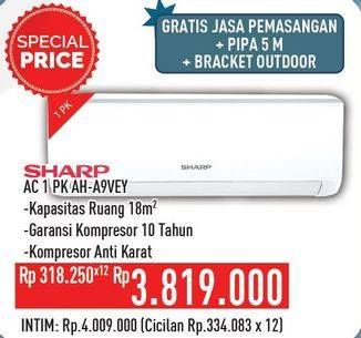 Promo Harga SHARP AH-A9VEY - AC 1PK  - Hypermart