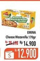 Promo Harga EMINA Cheddar Cheese Mozza 165 gr - Hypermart