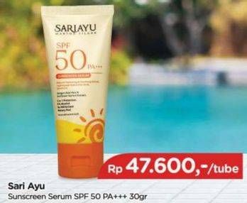 Promo Harga Sariayu Sunscreen Serum SPF 50 PA+++ 30 gr - TIP TOP