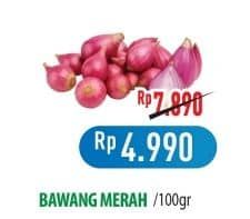 Promo Harga Bawang Merah Curah per 100 gr - Hypermart