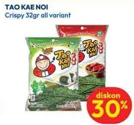 Promo Harga Tao Kae Noi Crispy Seaweed All Variants 32 gr - Hypermart