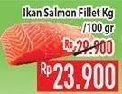 Promo Harga Salmon Fillet per 100 gr - Hypermart