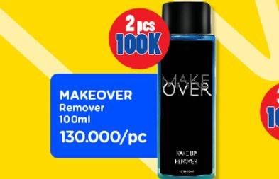 Promo Harga MAKE OVER Make Up Remover 100 ml - Watsons