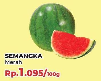 Promo Harga Semangka Merah per 100 gr - Yogya