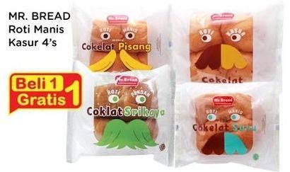 Promo Harga MR BREAD Roti Manis Kasur  - Indomaret