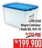 Promo Harga LION STAR Wagon Container VCH-18 82000 ml - Hypermart