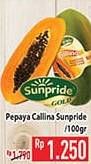 Promo Harga Sunpride Pepaya Callina per 100 gr - Hypermart
