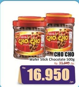 Promo Harga Cho Cho Wafer Stick Chocolate 500 gr - Hari Hari
