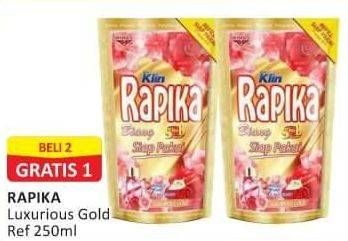 Promo Harga SO KLIN Rapika Pelicin Pakaian Biang Luxurious Gold Spray 250 ml - Alfamart