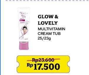 Promo Harga Glow & Lovely (fair & Lovely) Multivitamin Cream 25 gr - Indomaret