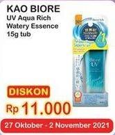 Promo Harga BIORE UV Aqua Rich Watery Essence SPF 50 15 gr - Indomaret