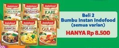 Promo Harga INDOFOOD Bumbu Instan All Variants per 2 sachet - Indomaret
